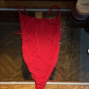 Red bodysuit from Shein